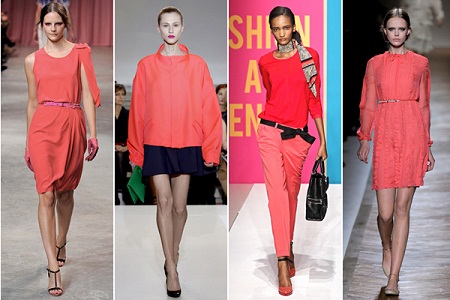 Các mẫu trang phục, từ trái: hãng Nina Ricci, hãng Jil Sander, hãng DKNY, hãng Valentino. 